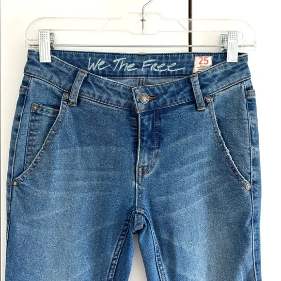 Free People We The Free Flare Low Rise Jeans Size 25 - Picture 4 of 10